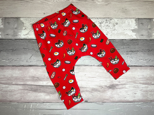 Happy Ramen Baby Leggings | Organic Unisex & Toddler Fun Clothes Inspired By Japan Kawaii