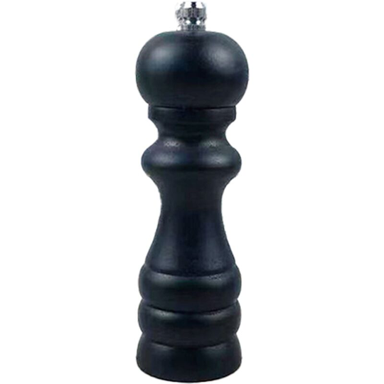 Fvbjd - Pepper grinder wooden stainless steel core manual freshly ground black sesame sea salt grain grinding 6 inch black