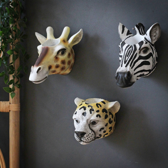 Animal Head Wall Planters
