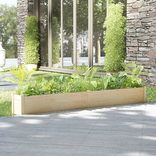Garden Planter 200x31x31 cm Solid Pinewood