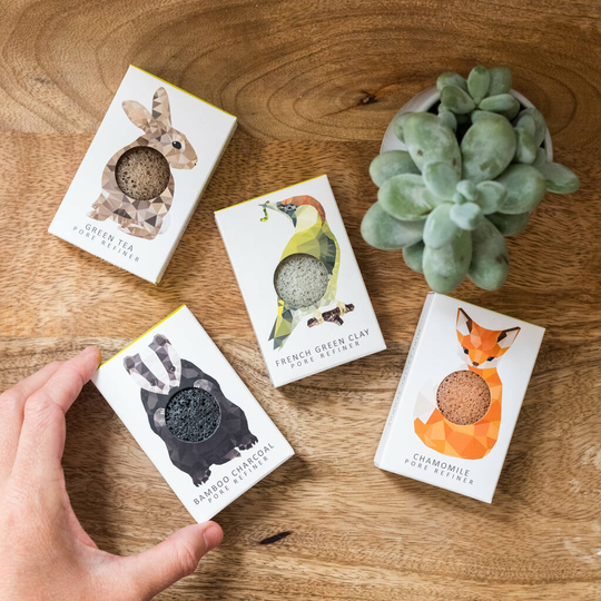 Mini Pore Refiner Woodland Collection Konjac Sponges