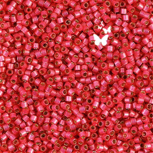 Db2175 Duracoat Silver Lined Semi-Frost Hibiscus Size 11/0 Miyuki Delica | 5Gr, Diy Jewelry Bead Supply