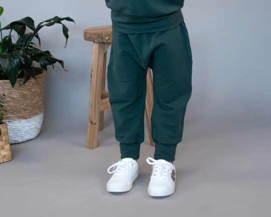 Organic Cotton Harem Pants/Juniper Baby Pants, Grow-With-Me Adjustable Toddler Harems