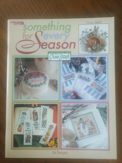 Something For Every Season, Cross Stitch Pattern Book, Counted Stitch, 2003, Nos, Leisure Arts, 56 Designs, 77 Pages