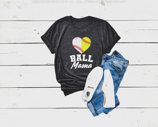 Softball Mom Shirt & Baseball Mama T-Shirt, Team Shirts, Favorite Season Mom, Custom Bleach