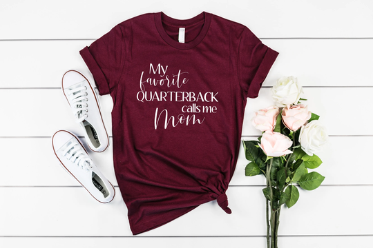 My Favorite Quarterback Calls Me Mom Shirt Football Season Player Soft Gift For