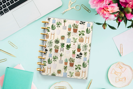 Planters Happy Planner Cover - Erin Condren Colorful For Disc Bound Spiral