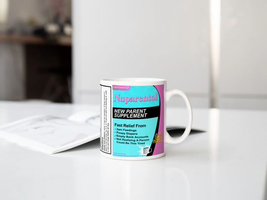 Baby Shower Gift Mug Nuparentol - The Medicine For New Parents | Mom Dad Nurse