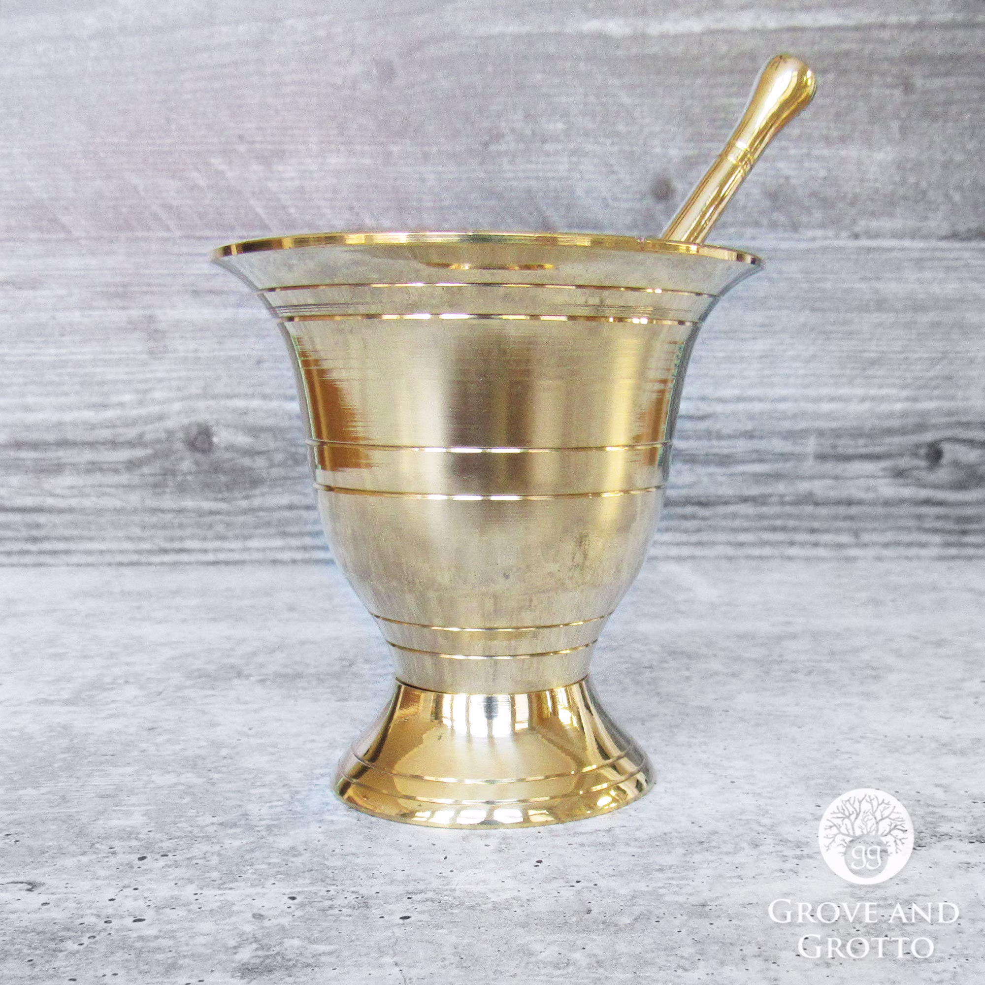 Brass Mortar & Pestle | 3.5 Inches