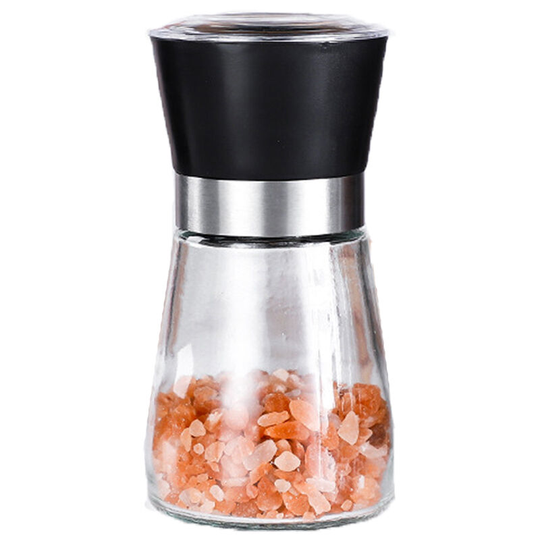 Fvbjd - Salt and Pepper Shakers Adjustable Coarseness Pepper Grinder Mill for Sea Salt Spice Stainless Steel black