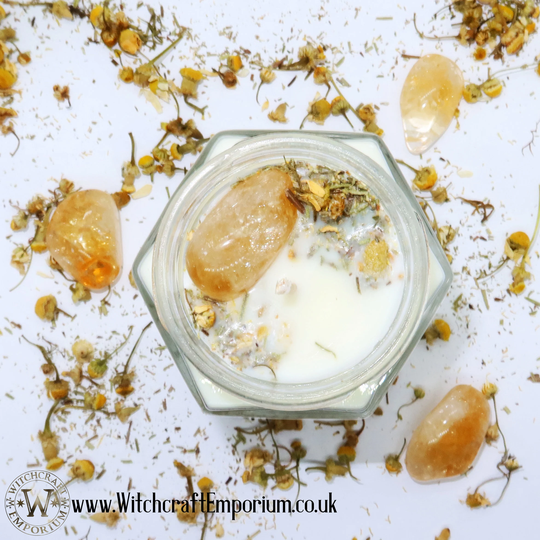 Harmony Ritual Jar Candle - Vegan Magic Pagan Wicca Spell Organic Natural