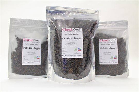Classikool Whole Black Peppercorns Spice Seasoning For Savoury Cooking | Free UK Post