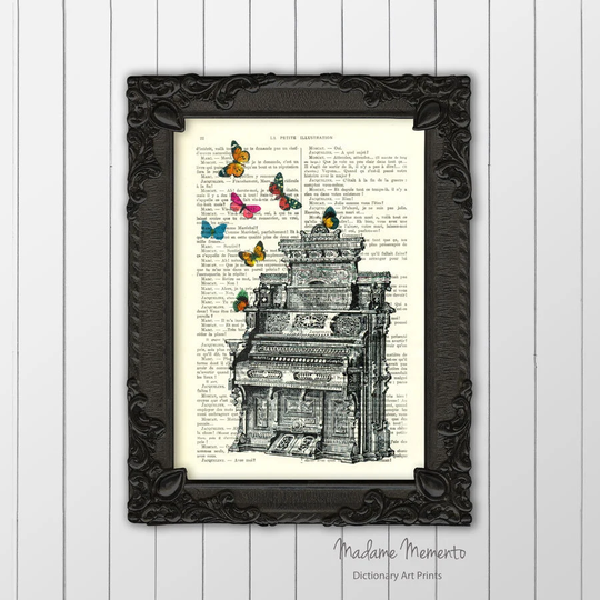 Pump Organ Art Print Music Teacher Gift Lover