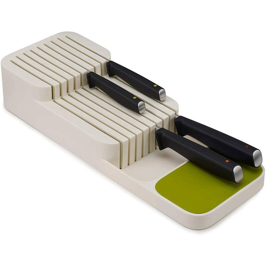 DrawerStore Kitchen Drawer Organizer Tray for Cutlery Silverware Original Junk Drawer Organizer-Granite Knife and Fork Storage Box Cutlery Tray