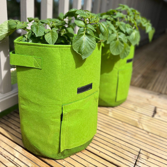 Set Of Four Reusable Potato And Vegetable Grow Bags