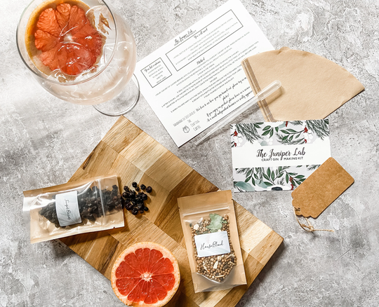 The Juniper Lab | Craft Gin Making Kit Diy Make Your Own House Botanical Blend