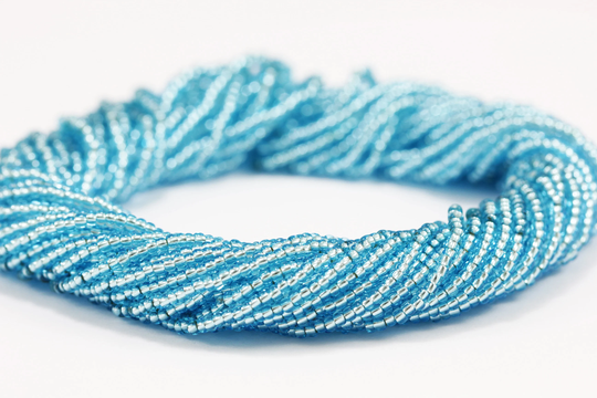 Transparent Blue Seed Beads, 11/0 | 2.2mm Czech Beads 1 Full Hank/Gsb11-T04