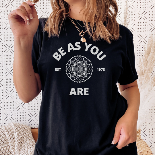 Tibetan Mandala Be As You Are Here Now Shirt Kind To Your Mind Spirituality Om Chakra Yoga Gift