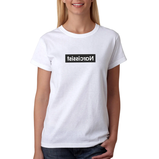 Womens/Narcissist T-Shirt Organic Tshirt Selfie Lover Obsessed Funny Tshirt Sarcastic Statement Gift For Her
