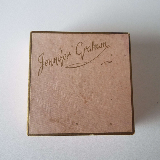 Rare 1940's Vintage Jennifer Graham Face Powder Box Unopened Ww11 Make-Up Cosmetics Sandora Ltd England