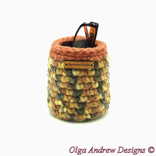 Small Round Eyeglass Organizer, Eyeglasses Standing Holder, Upright Glasses Stand, Holder For Glasses, Olgaandrewdesigns