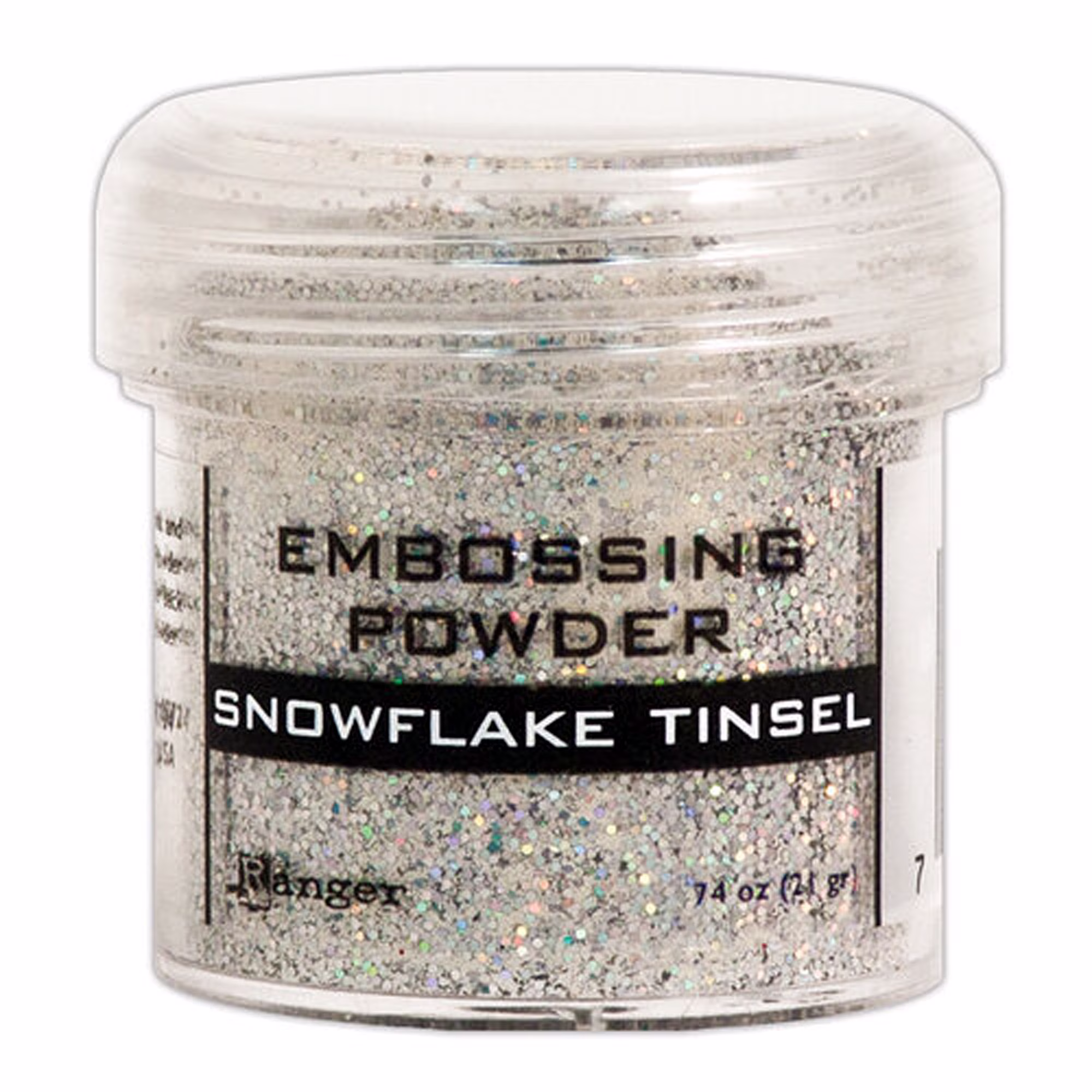 Embossing Powder - Snowflake Tinsel Glitter By Ranger