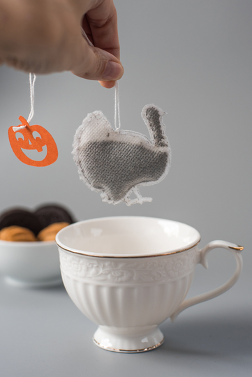 Cute Turkey Shaped Tea Bags, 5 Peaces Shaped Bags Thanksgiving Day Gift Party