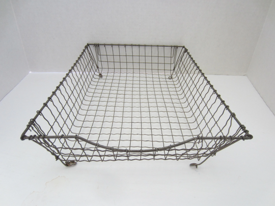 Vintage Wire Desk Basket Office Storage Organizing With Baskets