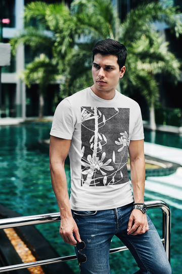 Flowers #3A | 18Th Century - Unisex Organic T-Shirt, Vintage Style Art T-Shirt