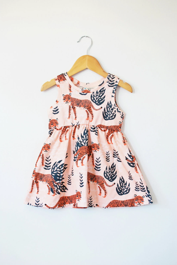 Tiger Baby Dress // Toddler Outfit Organic Clothes/Girls Clothing Kids