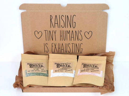 Raising Tiny Humans Is Exhausting Parents Bath Gift Set