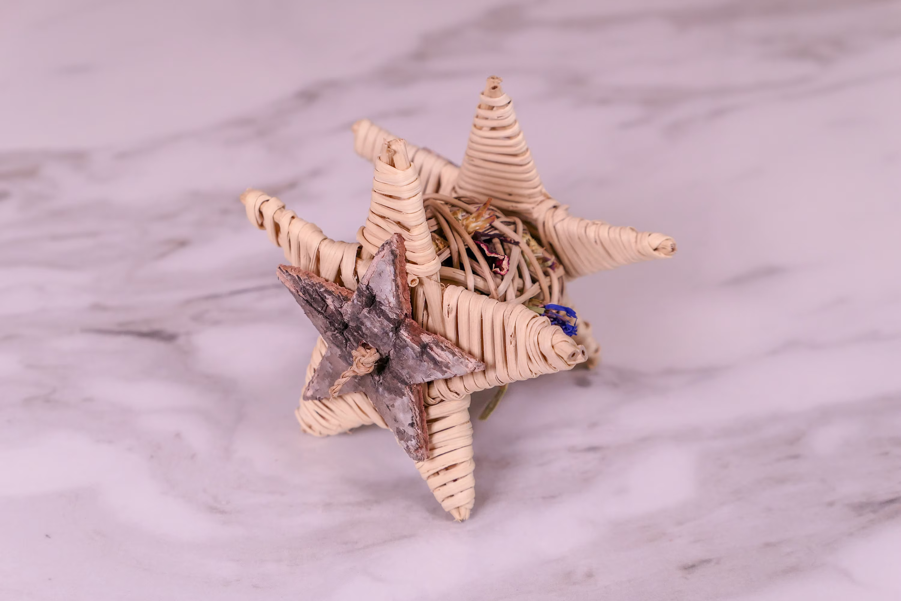 Bunny Starry Forage Chew Toy | Natural Pet Toy For Rabbits - Hamsters Guinea Pigs Chinchillas Gerbils