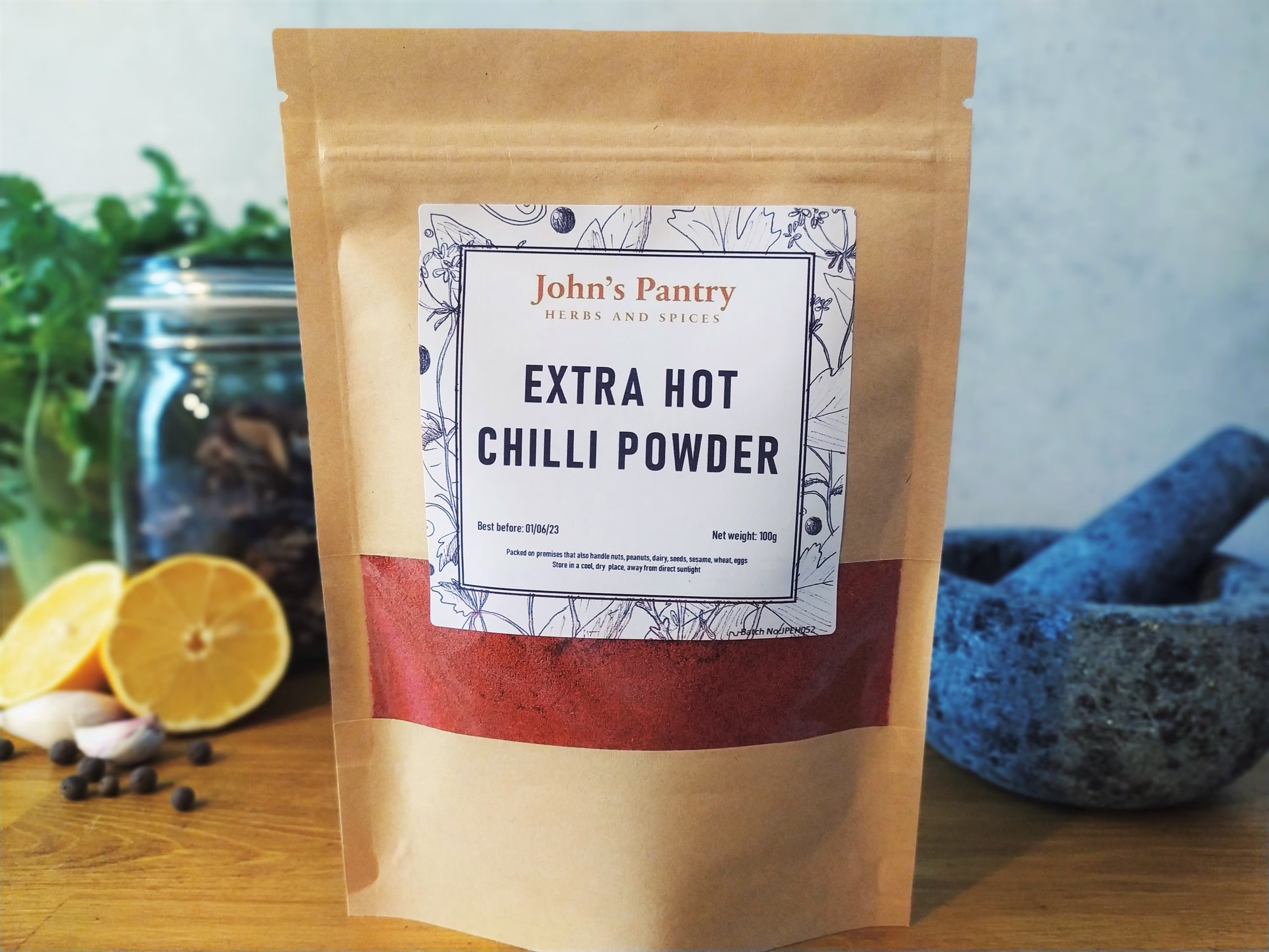 Extra Hot Chilli Powder 50G, 100G Free P&p