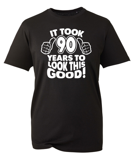 Mens 90Th Birthday Gifts T Shirt Tshirt T-Shirt Gift It Took 90 Years To Look This Good Organic