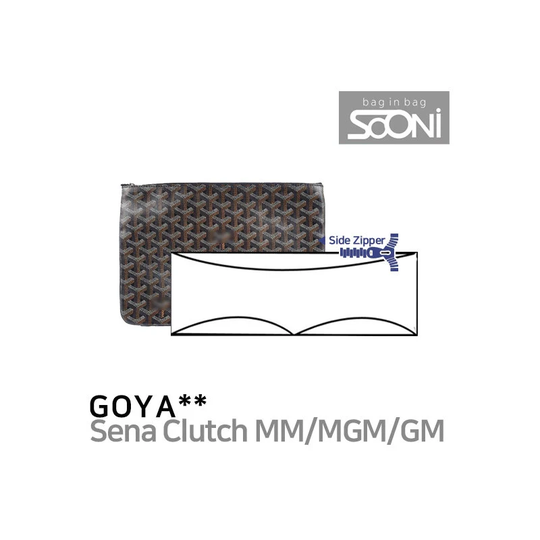 Organizer For Goy Sena Clutch | Pm/mm/Gm - Slim & Zipper Pocket