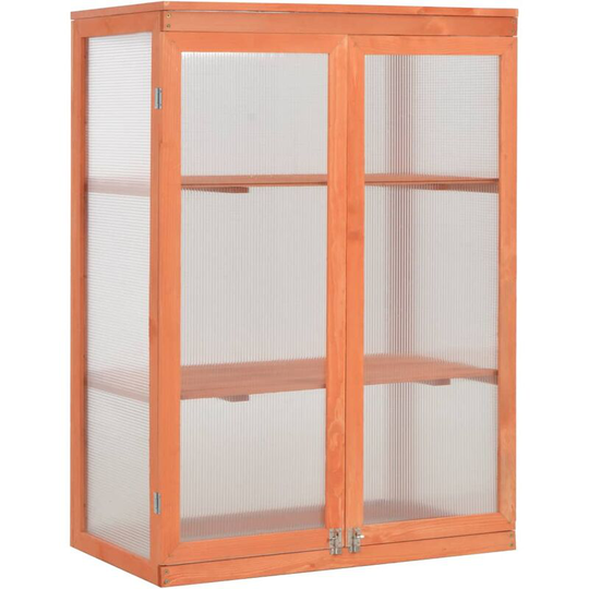 Vidaxl - Greenhouse Wood 75x47x109 cm Brown