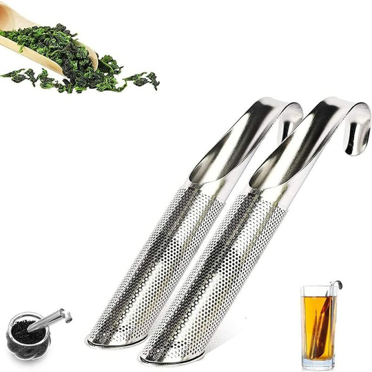 2pcs Stainless Steel Tea Diffuser, Hook Handle Fine Diffuser Hose Holes, Stainless Steel Tea Strainer Tea Diffuser Strainers