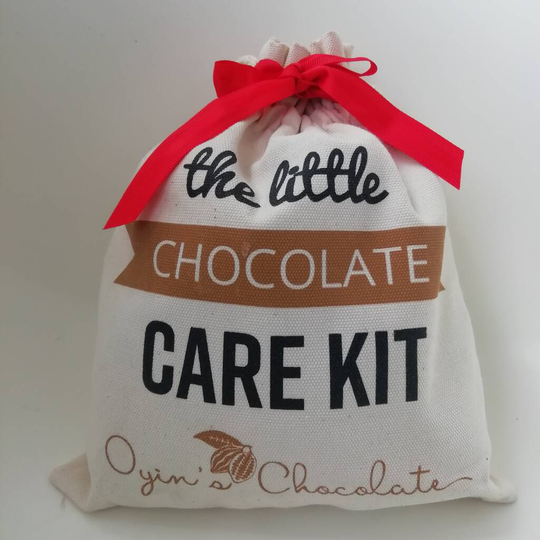Draw String Bag With Chocolate And Tea Gift Set