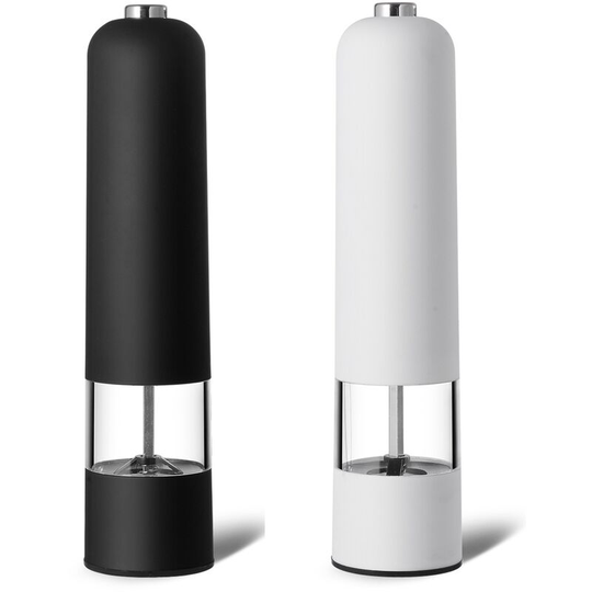 Fvbjd - Salt and Pepper Mill Set of 2 Manual with Adjustable Ceramic Grinder from Coarse to Fine Spice Mill Set 1pcs black+1pcs white