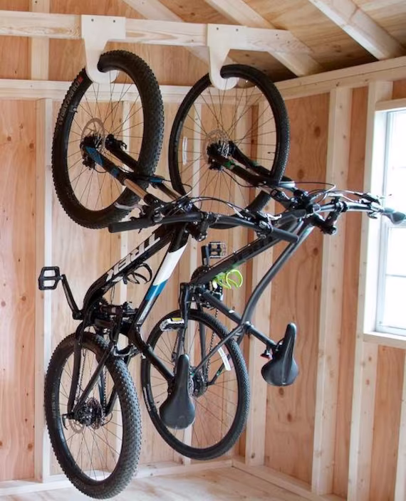 Hangthis Up Bike Organizer | 3 Pack , Shed Organization, Yard Shed Storage