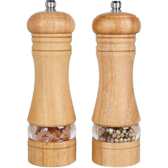 Manual Wooden Salt And Pepper Grinder, Adjustable Ceramic Core Hand Shaker Spice Gift