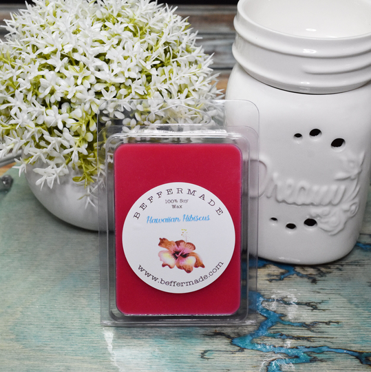 Hawaiian Hibiscus Wax Melt, 3 Oz Soy Tropical Scent