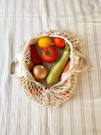 Organic Cotton Grocery Bag | Mesh Market Shopping Farmers Reusable & Ecofriendly Bags