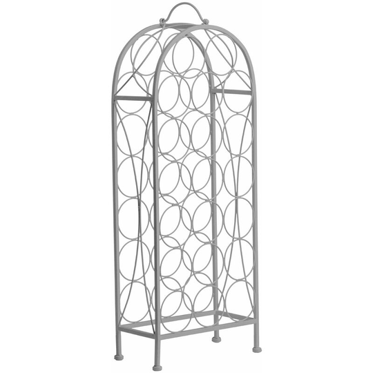 Premier Housewares - Cafe Cassis Grey Powder 20 Bottles Wine Rack