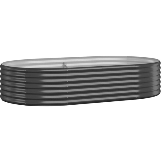 Vidaxl - Garden Planter Powder-coated Steel 175x100x36 cm Anthracite Anthracite
