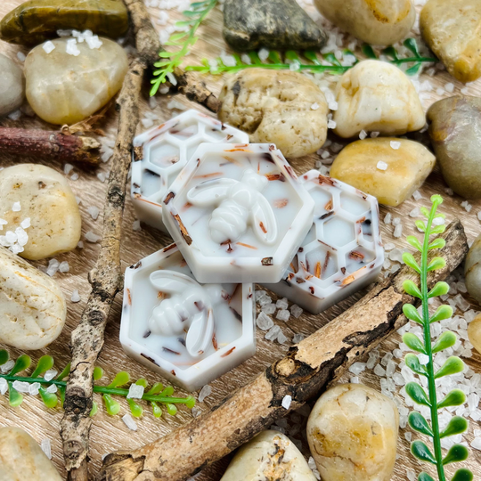 Rock Salt & Driftwood Botanical Soy Wax Melts/Highly Scented 100% Vegan Cruelty Free