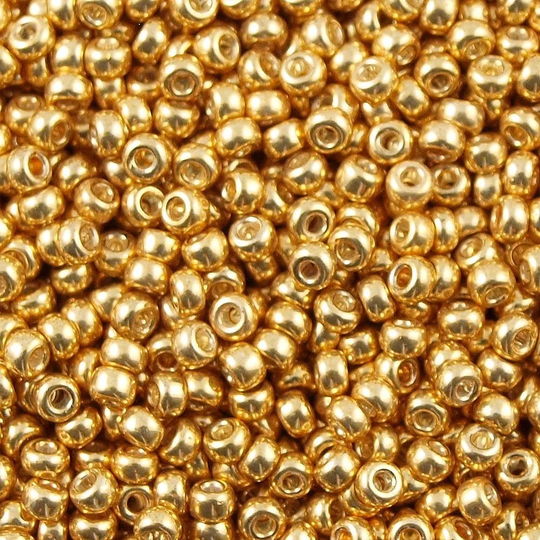 Miyuki Seed Beads 8/0 Galvanized Gold, 1052