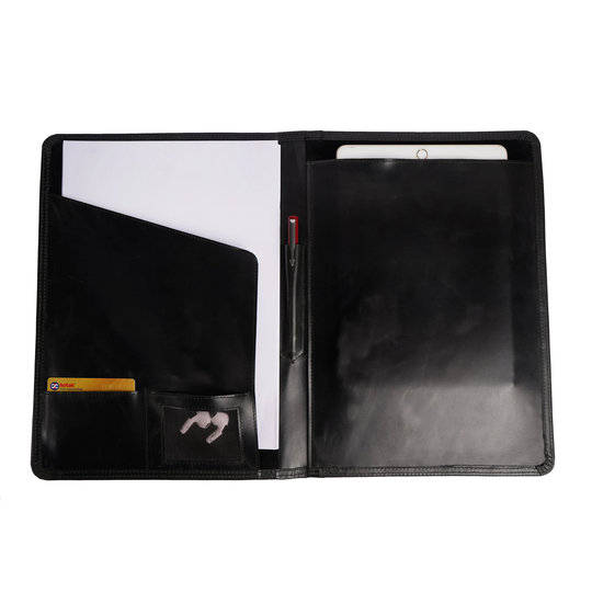 Leather Portfolio, Personalized Padfolio Case, A4 Folder, Women Document Holder, Men Gifts Organizer, Notepad Holder