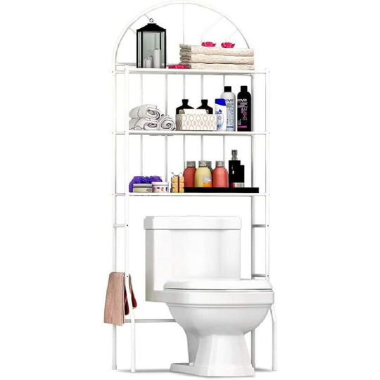 Naxunnn - Over Toilet Shelf 3 Tier Bathroom Storage Shelf Washing Machine Storage Rack Multi-Functional Laundry Space toilet paper Organizer in