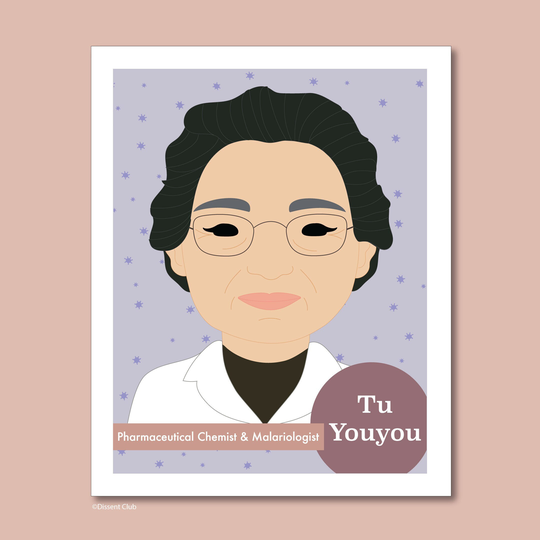 Sheroes Collection Tu Youyou 8x10 Art Print Famous Women in Stem
